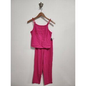 Misty Lane pink tank top & pants set 4